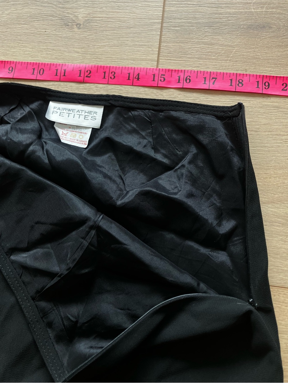 Black Ruffled Hem Skirt - Picture 3 of 5
